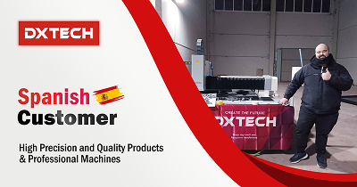 DXTECH 1530FL 3kw carbon steel fiber laser cutting machine in Spain