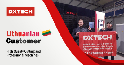 DXTECH 1530SP series carbon steel metal fiber laser cutting machine in Lithuania