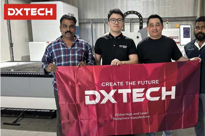 DXTECH 3kW 1530FL steel fiber laser cutting machine in UAE1