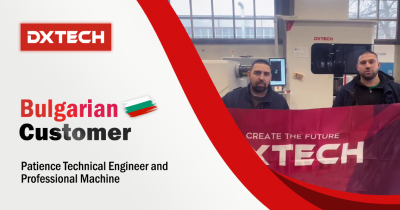 DXTECH 6kW TKTP6360 professional laser tube cutting machine in Bulgaria