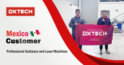 DXTECH SP series fully enclosed laser cutting machine and press brake in Mexico