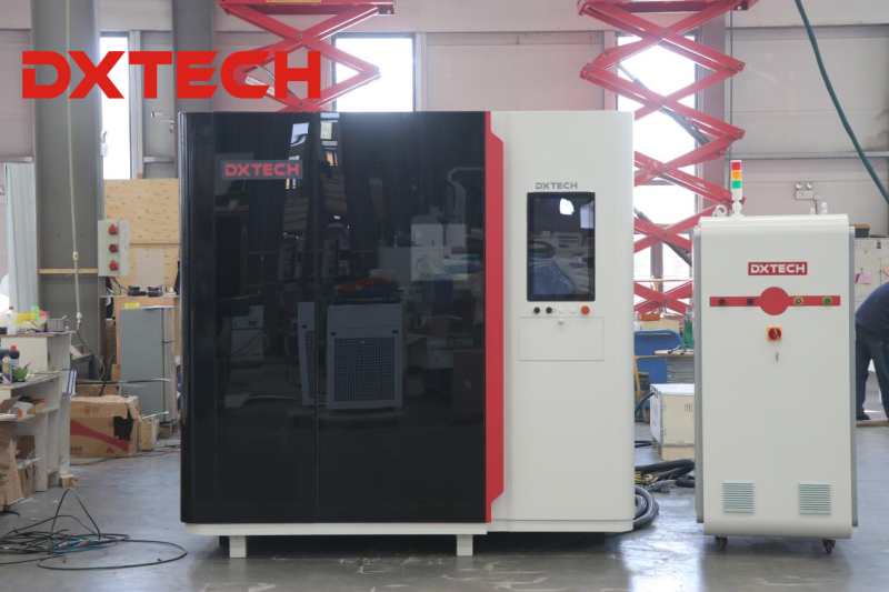 DXTECH1530SP series carbon steel metal fiber laser cutting machine shipped to Lithuania2