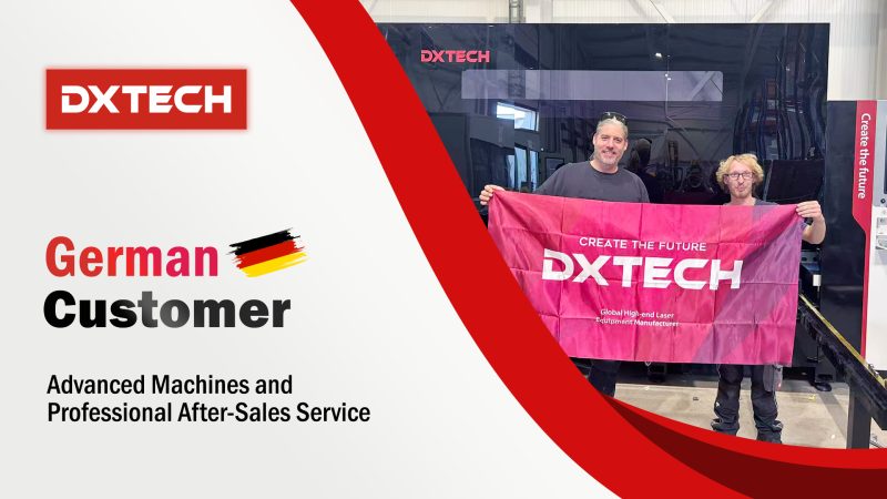 German Customer Reviews the DXTECH 1530Q Carbon Steel Metal CNC Fiber Laser Cutting Machine