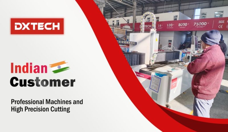 Indian Customer Visited DXTECH and Purchased FP 6KW CNC Sheet Metal Fiber Laser Cutting Machine