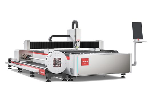 tube and sheet fiber laser cutting machine metal laser cutter for sheet and pipe