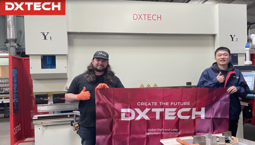 American Customer Praises DXTECH ESA 630 CNC Press Brake Bending Machine