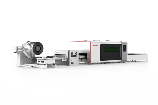 Metal Coil Fed Feeding Fiber Laser Cutting Machine